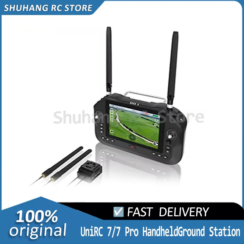 SlYl UniRC7/7 Pro Station de sol portable double fréquence 7 pouces 1080P 40KM gamme SmartController pour robotique UAV UGV USV