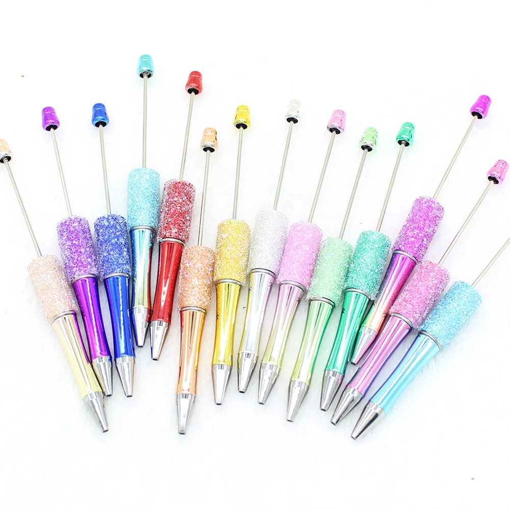 

30pcs New DIY Sugar Beaded Pen Creative Sky Star Ballpoint Pen Diamond Inlaid Sugar Handmade Gift Pen Cute Stationery