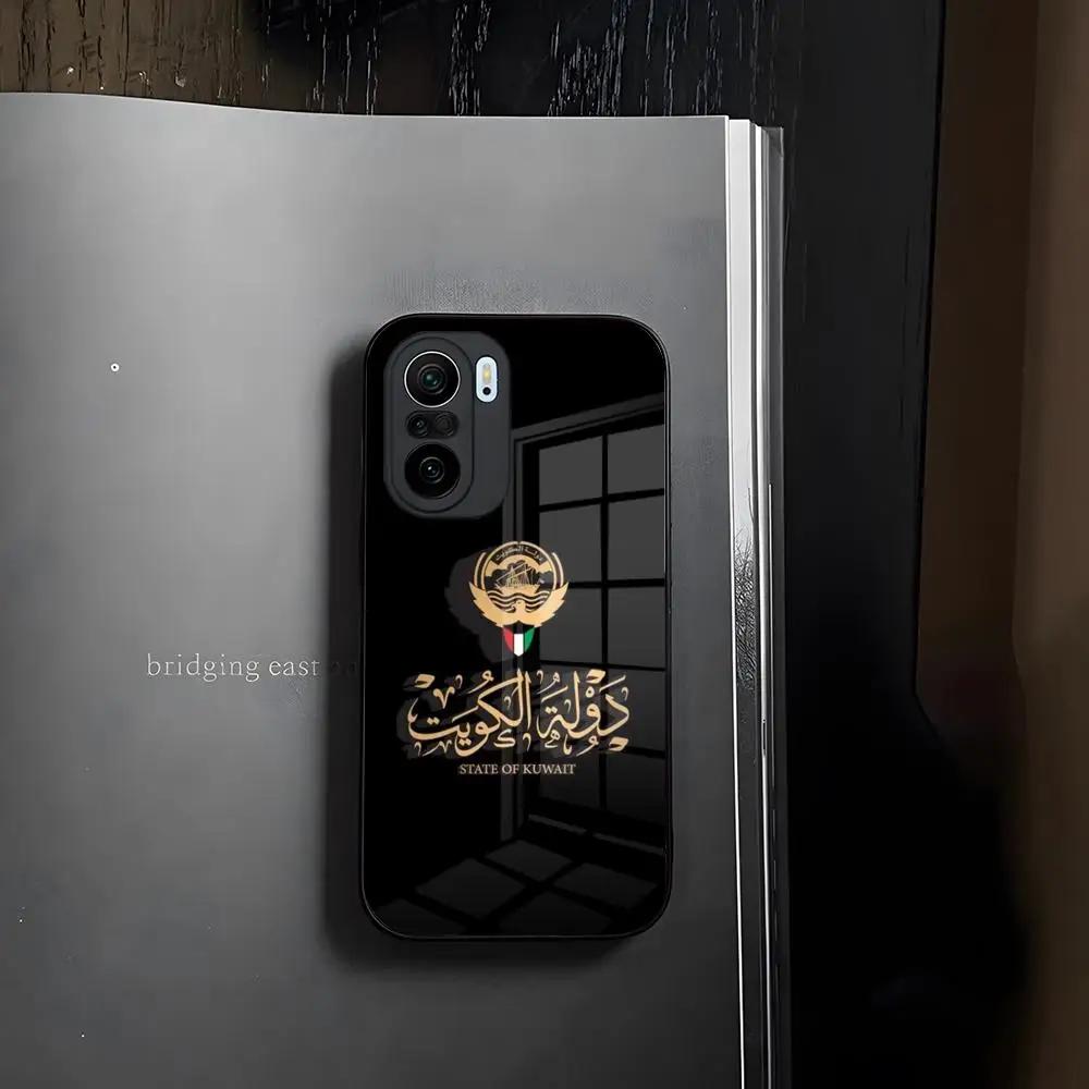 Kuwait Passport Flag Map custodia per telefono in vetro temperato per Xiaomi 14 12 Lite Pro 13 11t lite POCO M6 M5 X6 X5 X3 NFC F5 F6 Pro Cover