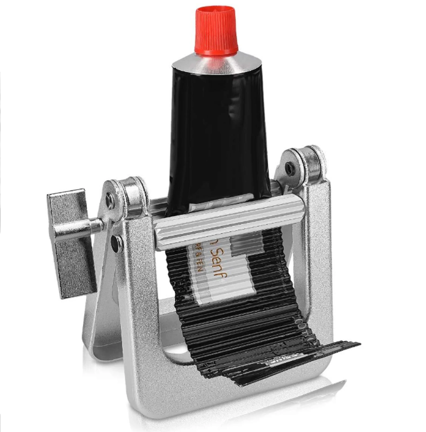 

Металлический выдавливатель для тюбиков — большой многофункциональный роликовый дозатор для тюбиков с краской для волос, краской для ногтей и тюбиками с краской для волос.