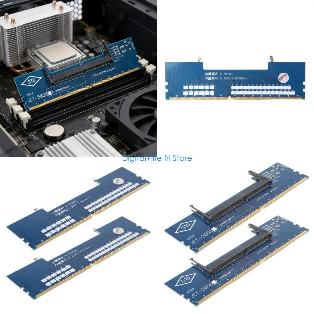 E06D 1Set DDR4 Memory Adapter with Easy Installation for Computer Upgraded