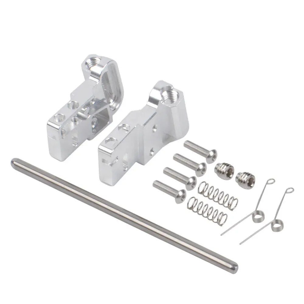 Aluminum Silver Rear Axle Holder Set for Tamiya 1/10 Grasshopper / Hornet Parts