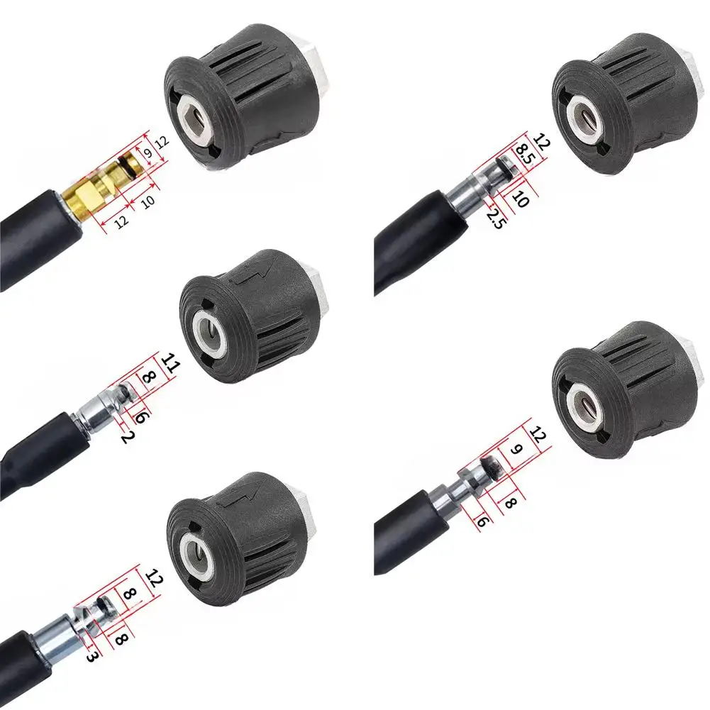 Image of Hochdruckreiniger-Schlauchanschluss-Konverter M22 Hochdruck für Karcher Metall für Karcher Bosch Nilfisk Waschschlauch
