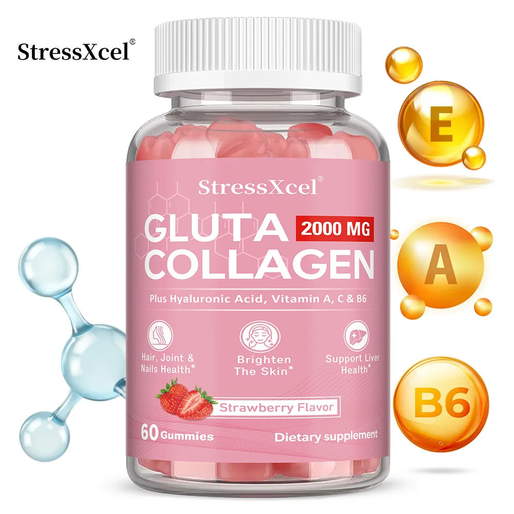 

Коллагеновые жевательные конфеты Glutathione — плюс гиалуроновая кислота, витамин А, C и B6 для здоровья кожи, волос, суставов и ногтей, против старения