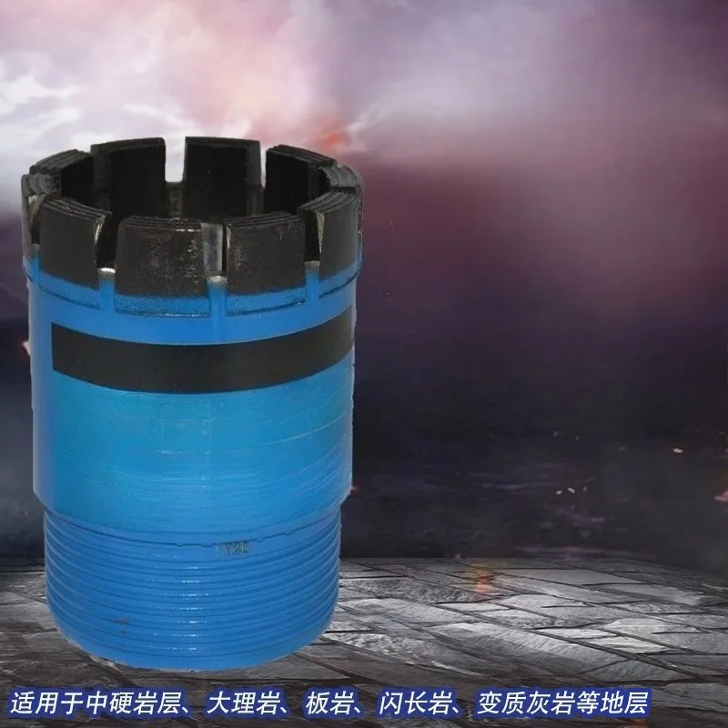 Hot-pressed diamond drill bits for geological concrete coring, drilling, exploration, and water well limestone