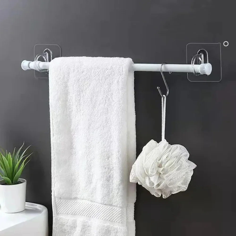 Wall Mounted Self-Adhesive Shampoo Bottle Shelf Liquid Soap Shower Gel Organizer Hook Holder Shelves Hanger Bathroom Accessories - view 3