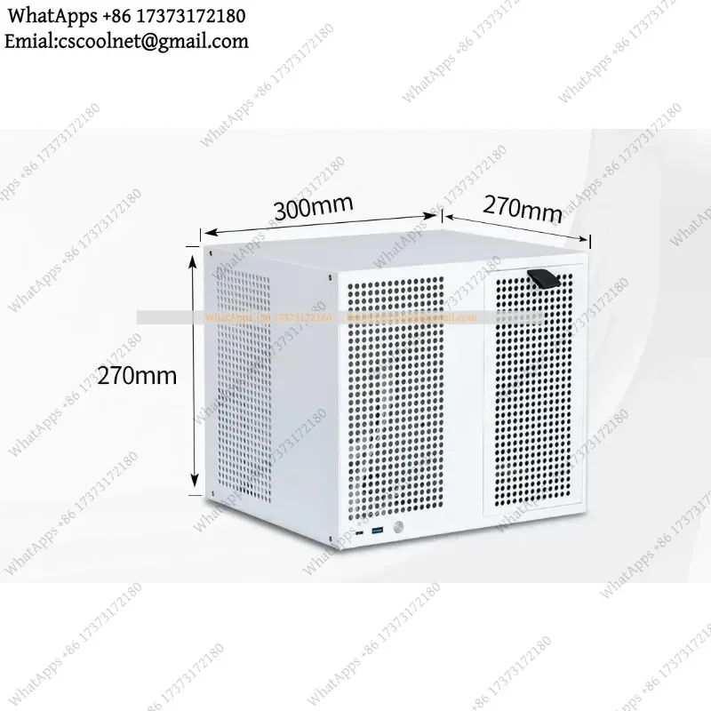 8-Bay NAS Server Chassis with Backplane, Supports ATX PSU & MATX Motherboard, Full Height PCIe Expansion Slots