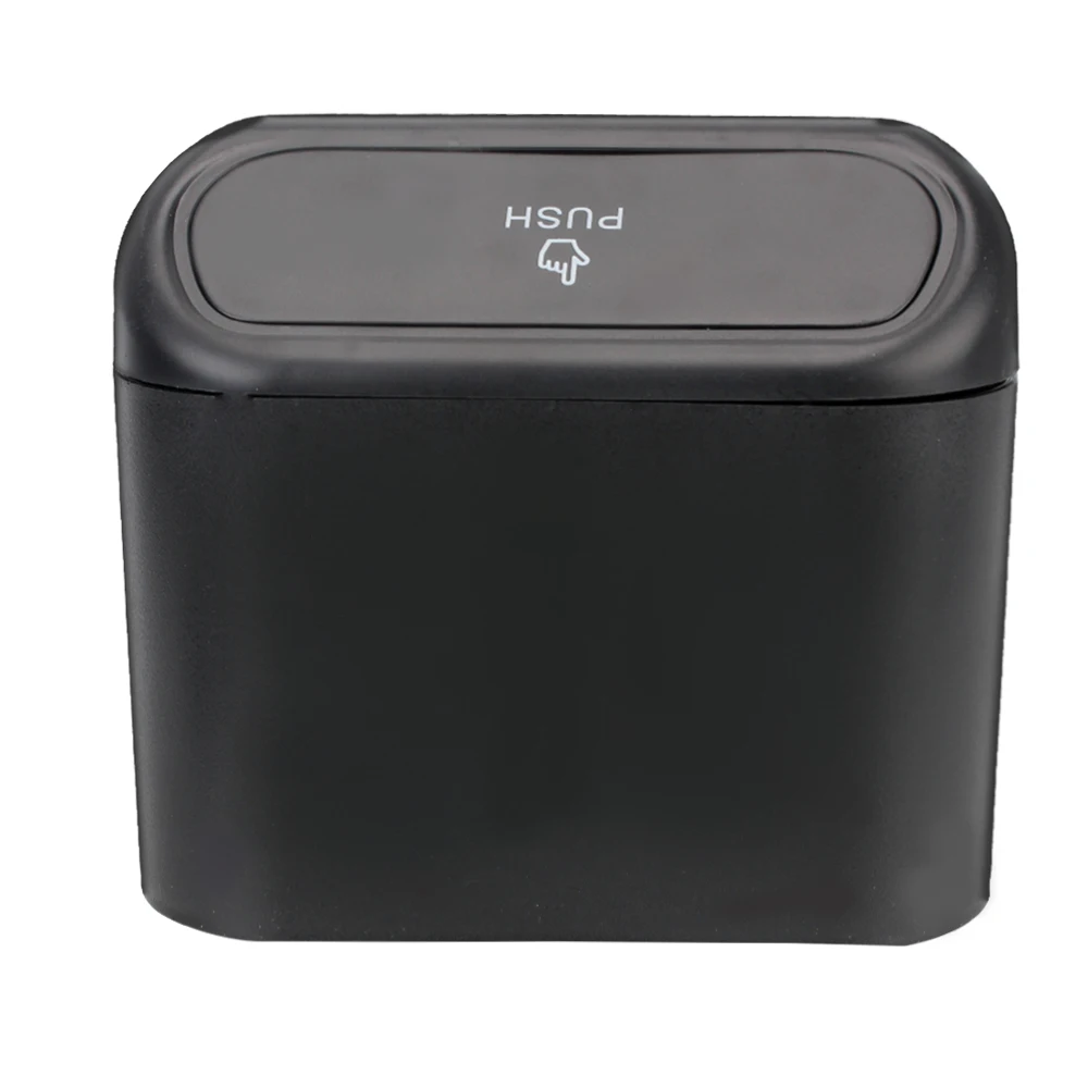 

Storage Box Hanging Vehicle Garbage Dust Case Pressing Type Trash Can Car Trash Bin ABS