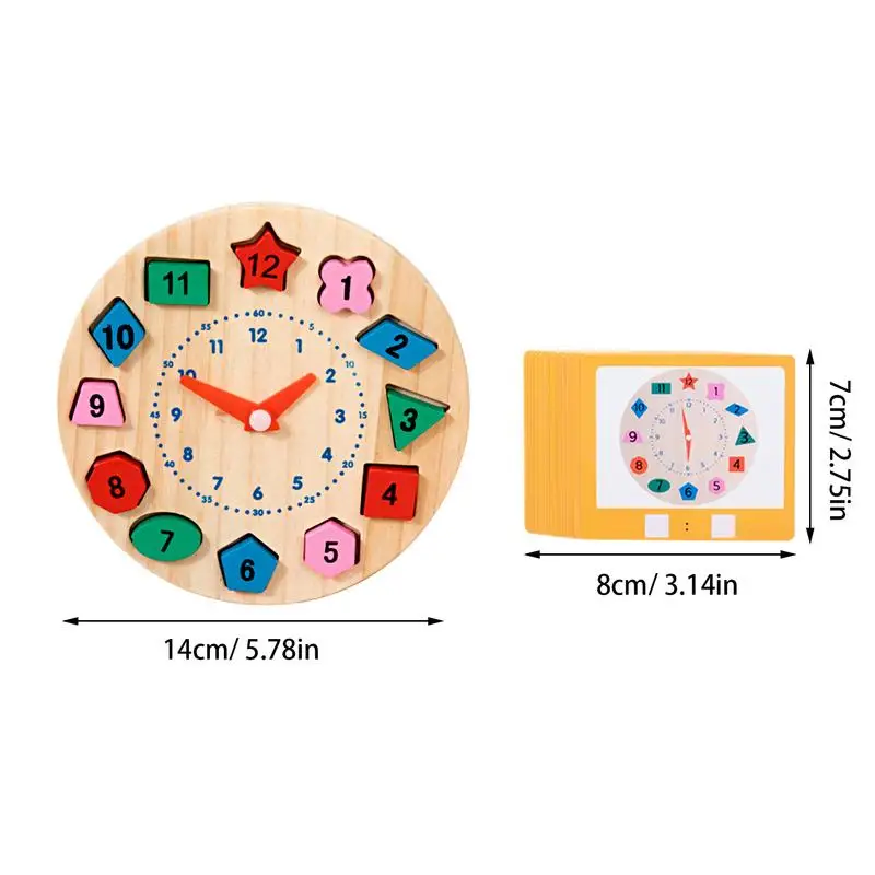子供のための安全な木製時計,学習と教育玩具,明るい色,子供,男の子と女の子のための教育
