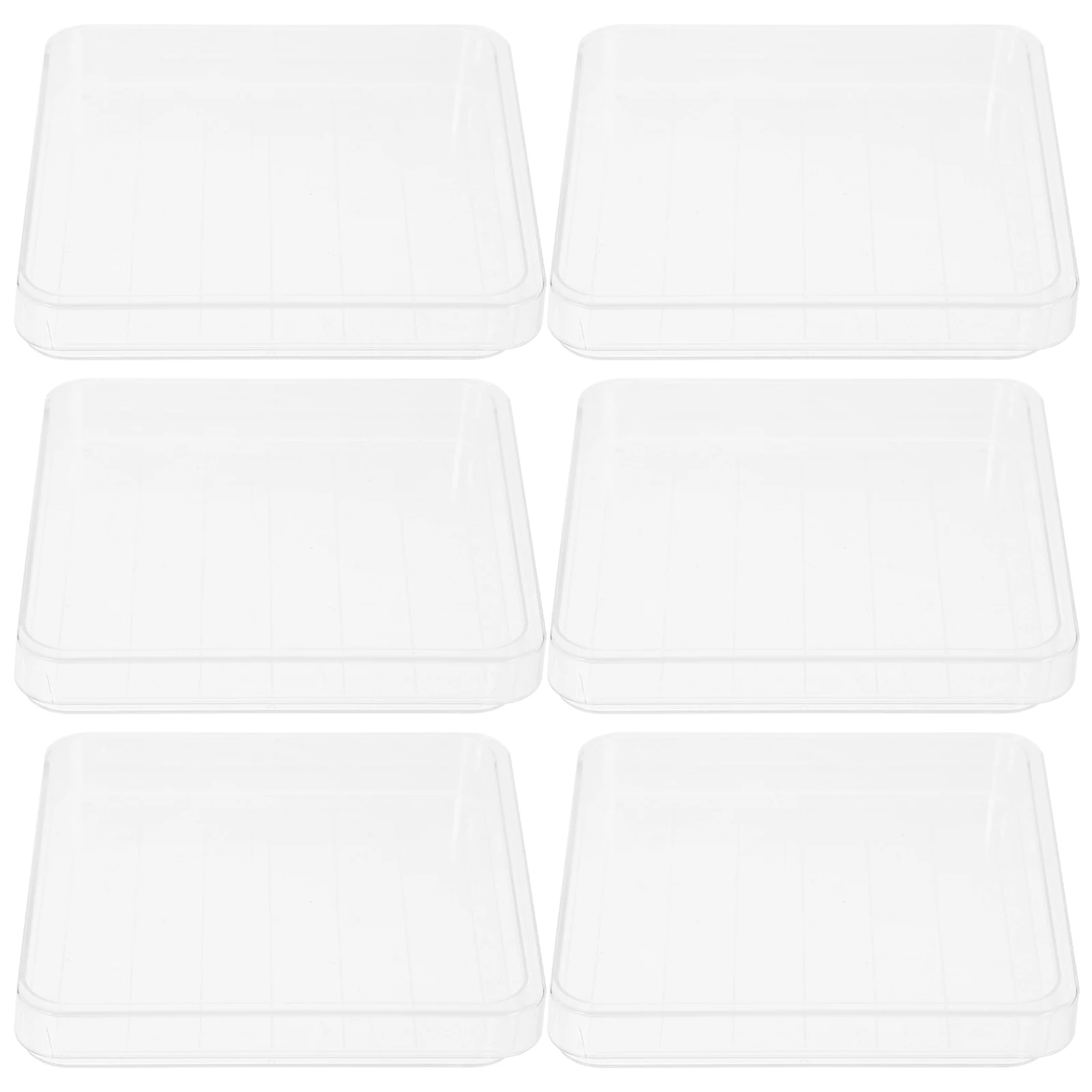 10 Sets Square Petri Dish Culture Polystyrene Material Laboratory Plate Clear Dishes with Lids Sterile Round