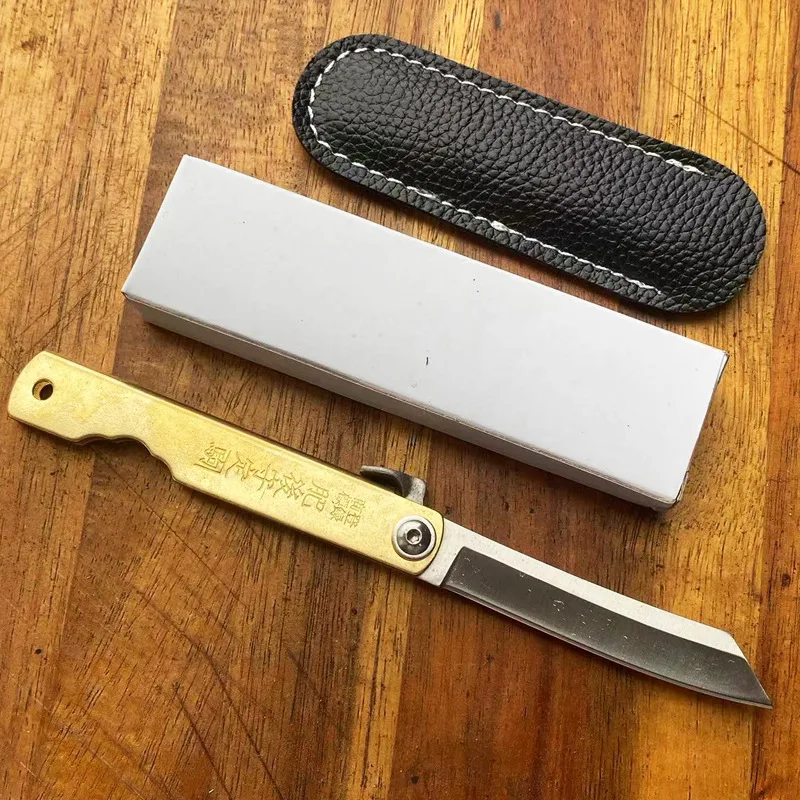잠금 장치가 없는 접이식 칼, 호신용 칼, 가정용 과일 칼, 고경도 다마스커스 강철 주머니칼, 익스프레스 칼