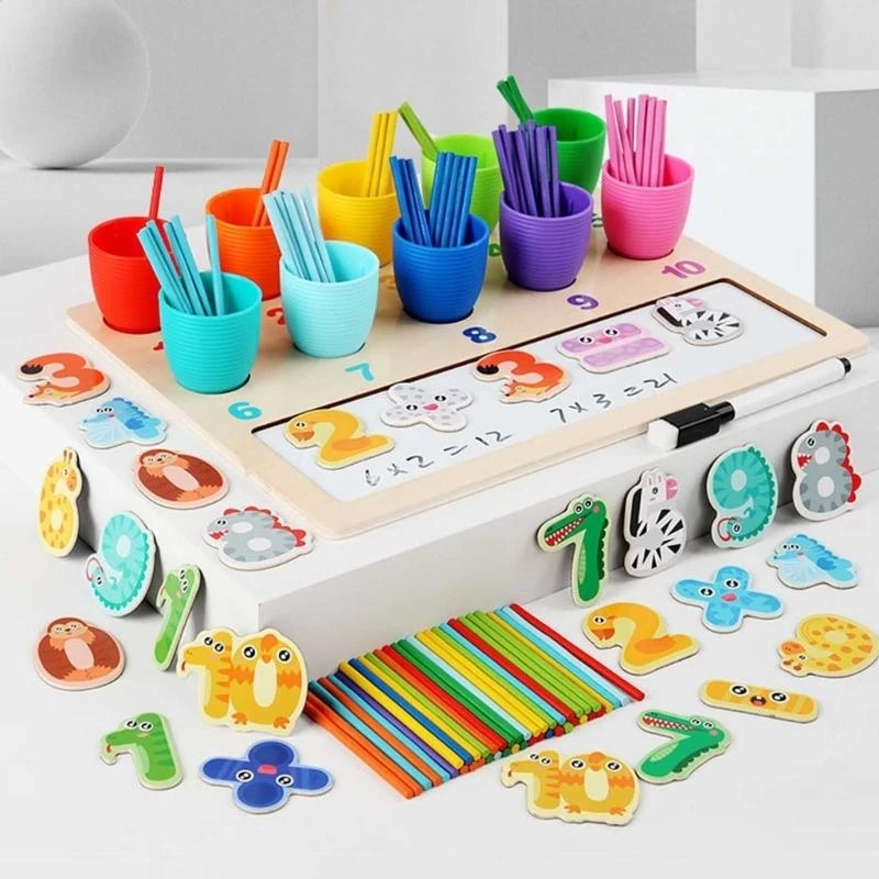 رقم اللون التعرف على لعبة تعلم لعبة تعليمية للأطفال 15UB #4