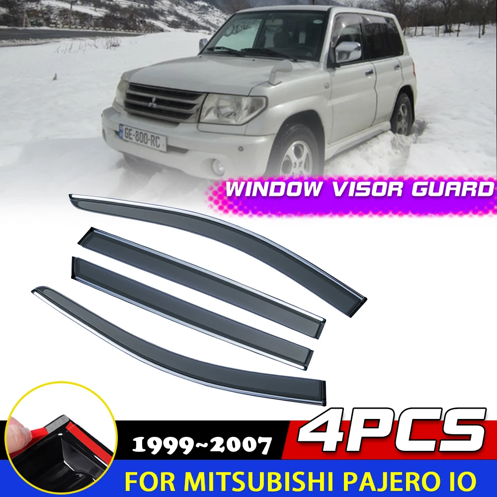 

Windows Visor for Mitsubishi Pajero iO Pinin 5-door 1999~2007 Awnings Sun Rain Eyebrow Cover Smoke Deflector Sticker Accessories