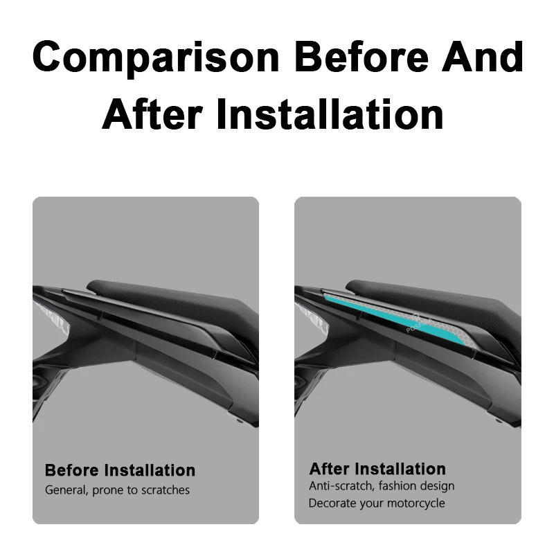 POSFIRA-pegatinas para manija de pasajero de motocicleta, calcomanía de vinilo para Honda CB500X CB 500X500X2013-2023 2020 2021 2022, accesorios