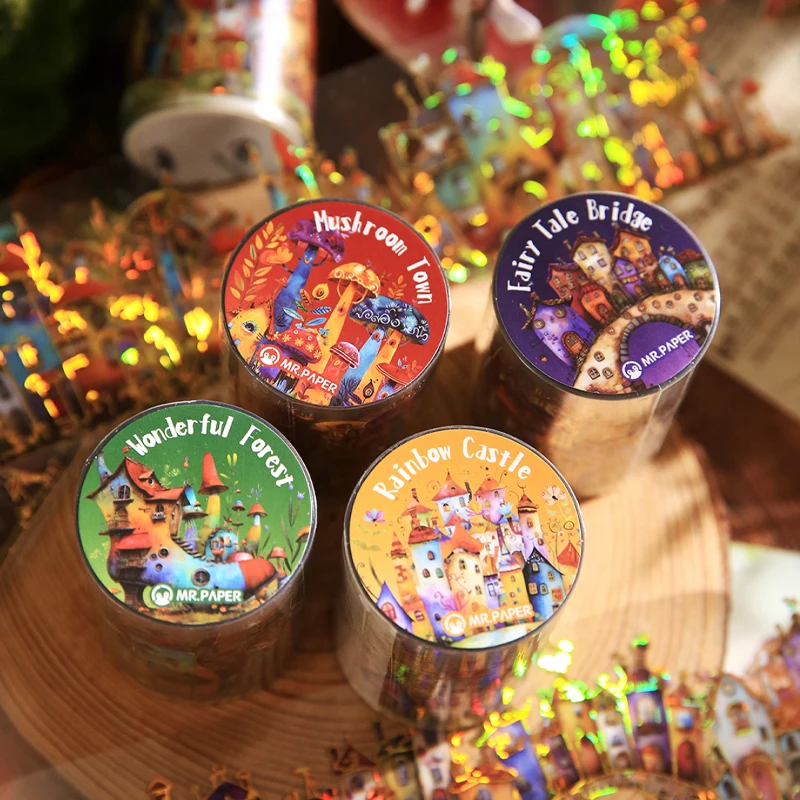 

2rolls Fairytale Corridor Series Handbook Material Masking Tape DIY Scrapbook Photo Frame Album Diary Calendar Greeting Card