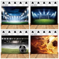 Football Stadium Backdrop Boy Birthday Party Grassland Soccer Field Sports Poster Baby Shower Photography Background Banner