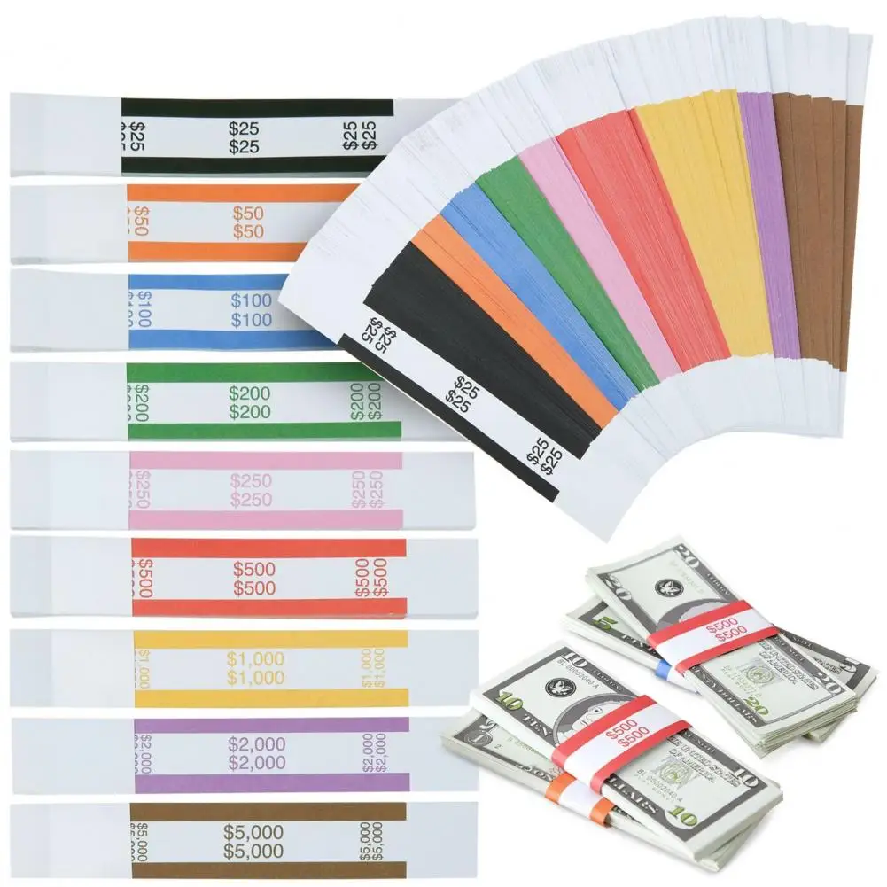 450Pcs Money Band Bundle 9 Color Self-Sealing Cash Straps: تقييم ونصائح للاستخدام الفعّال