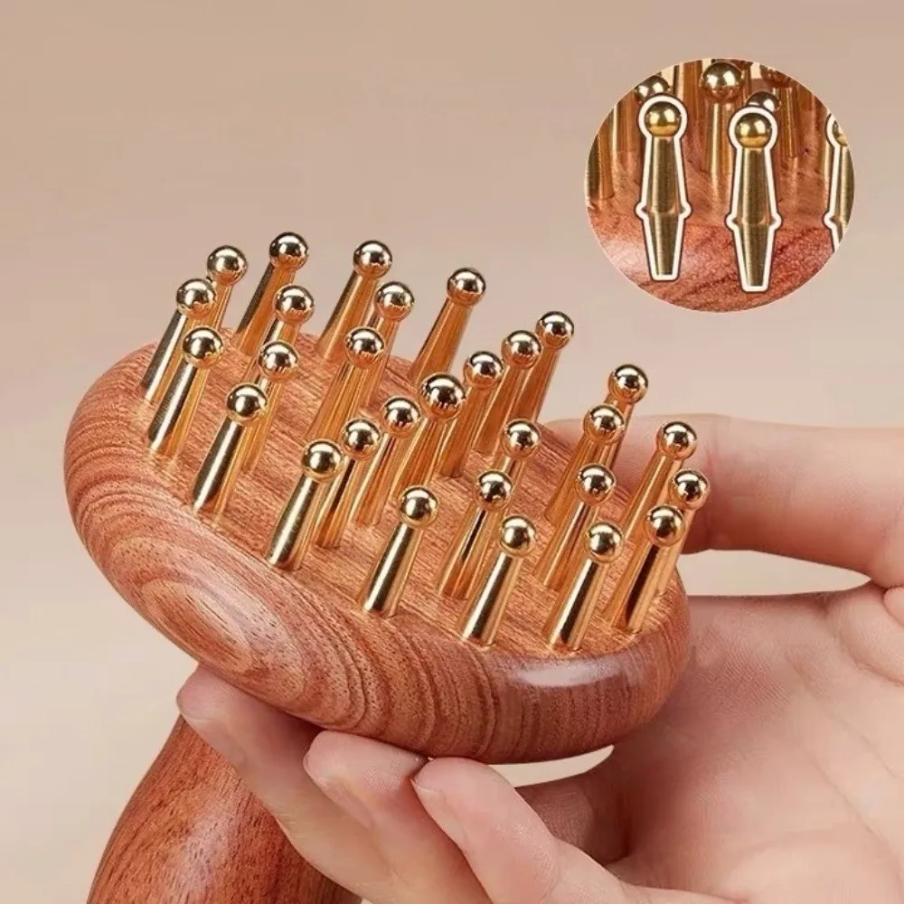 Reduce Puffiness Brass Meridian Brush Skin Lifting and Tightening Natural Material Chicken-wing Wood Massager Traditional