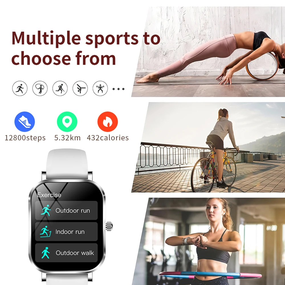 2025 New Xiaomi Fashion Women Smartwatch AMOLED HD Screen Heart Rate Blood Oxygen Monitoring BT Call Sports Smartwatch Woman