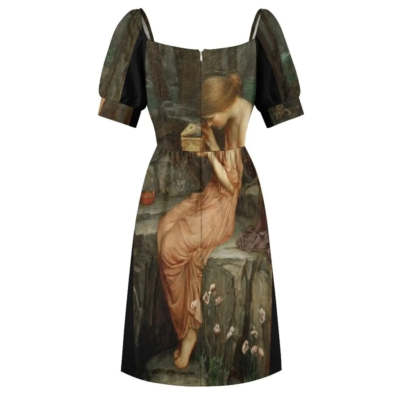 Psyche Opening the Golden Box - John William Waterhouse Sleeveless Dress Party dresses Dress women Dress