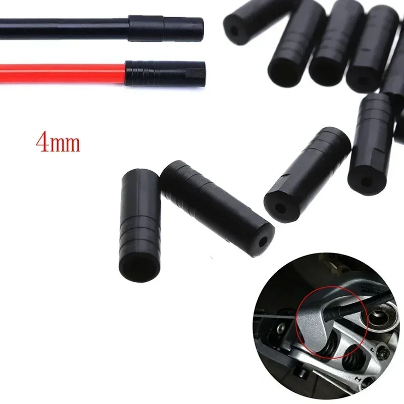

50PCS 4mm 5mm Bicycle Brake Shift Cable End Caps Shifter Cables Wire End Caps Tips MTB Mountain Road Bike Cycling Accessories
