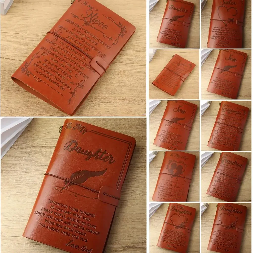 Tagebuch-Notizbuch, glattes Schreiben, hochwertige verdickte Seite, Kunstleder-Notizblock, handgefertigtes Rezeptbuch, Monatsplaner – Detail 37