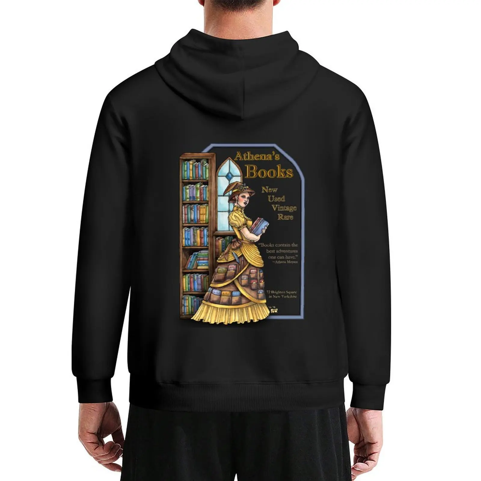 

Athena's Books Hoodie autumn clothes anime clothes men's clothing mens designer clothes men's oversize hoodie
