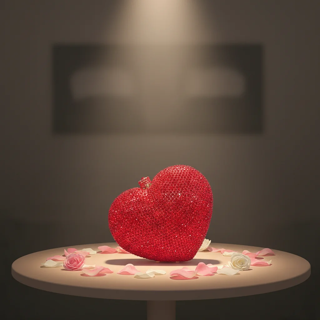 High Stand Crystal Bag Heart-shaped Diamond Evening Clutch Bag Women Luxurious Slow-diamond Banquet Dress Dinner Bag Alloy 14 cm view 5