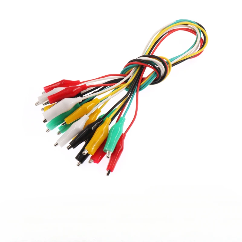 5pcs Line length 30cm Crocodile clip number 35mm 28mm Double-ended Crocodile Clips Cable Alligator Clips Wire Testing Wire Clip