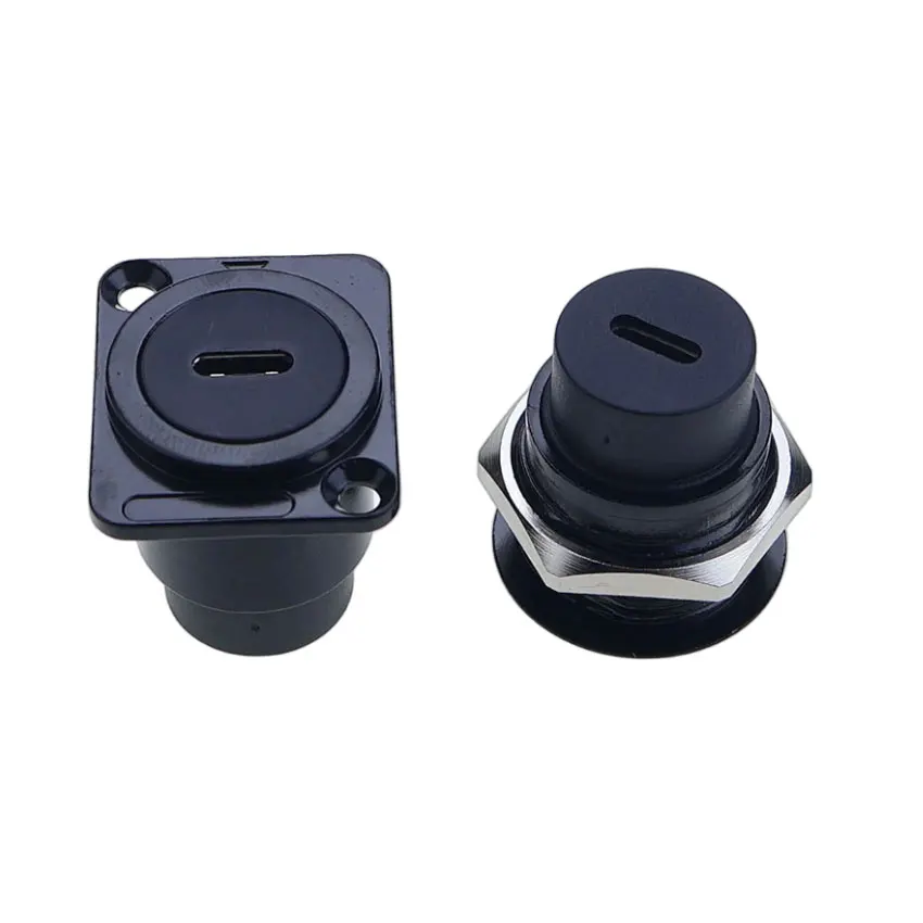 YuXi 1pc Metal D/Round Type Module Type-C CAT6 USB 2.0/3.0 HDMI-Jack Socket Through Network Panel Mounting Electronic Connector