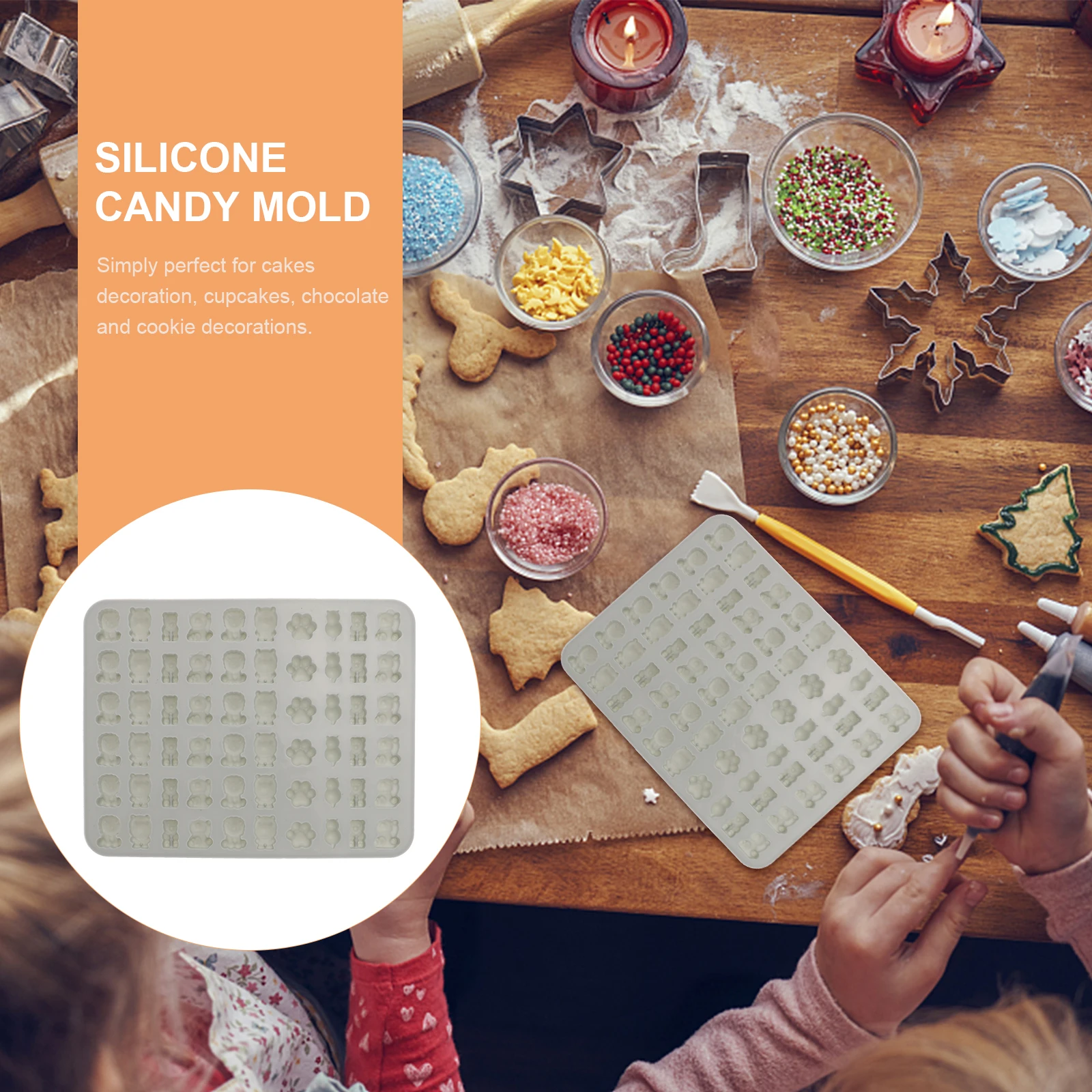 

Silicone Candy Mold Chocolate Jelly Making Mold Baby Shower Party Favors Baking Mould Cupcakes Cookies Decorations Kitchen