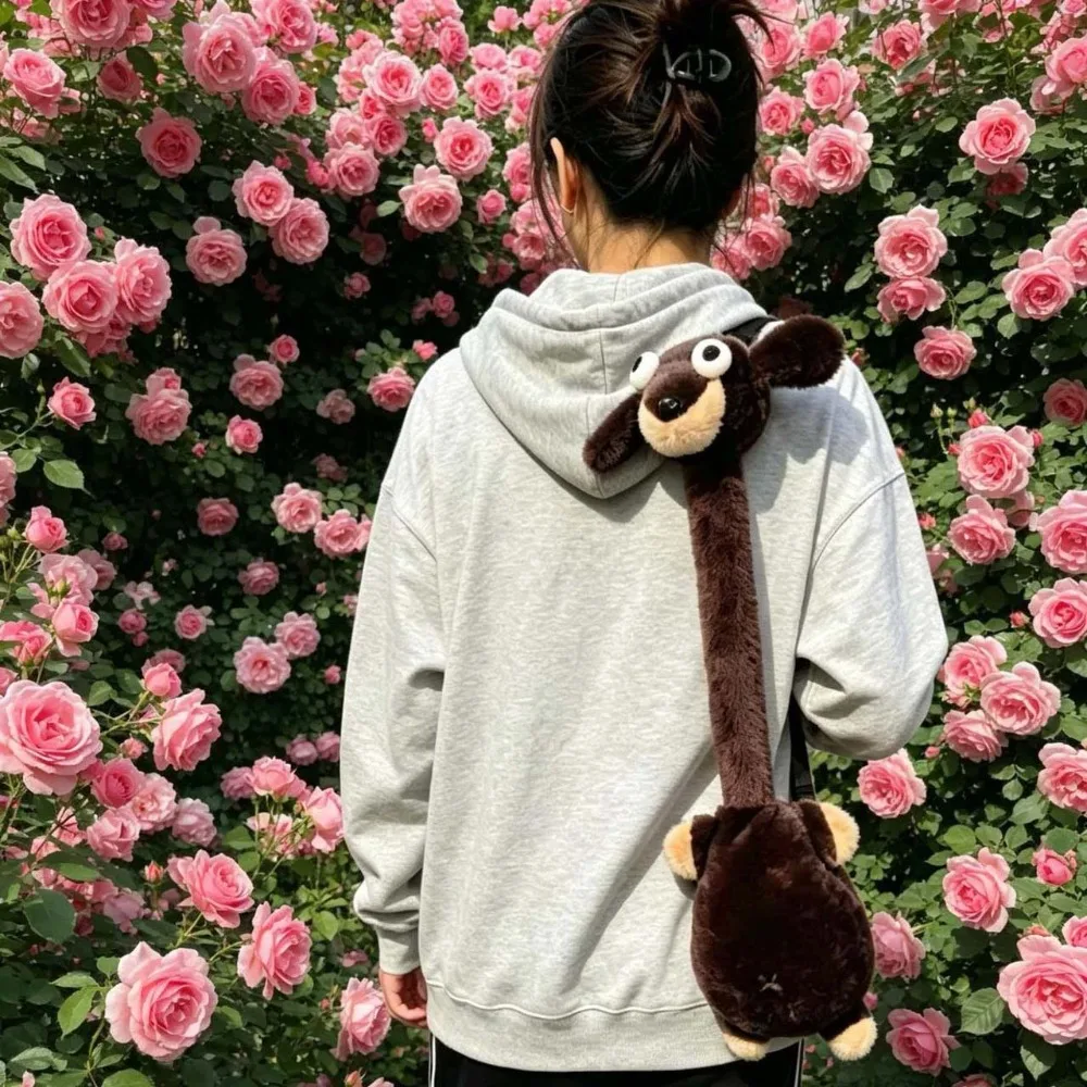 Phone Bag Cute Pink Pig Shoulder Bag Soft Adorable Cartoon Turtle Handbag PP Cotton Lightweight Duck Crossbody Bag Friends