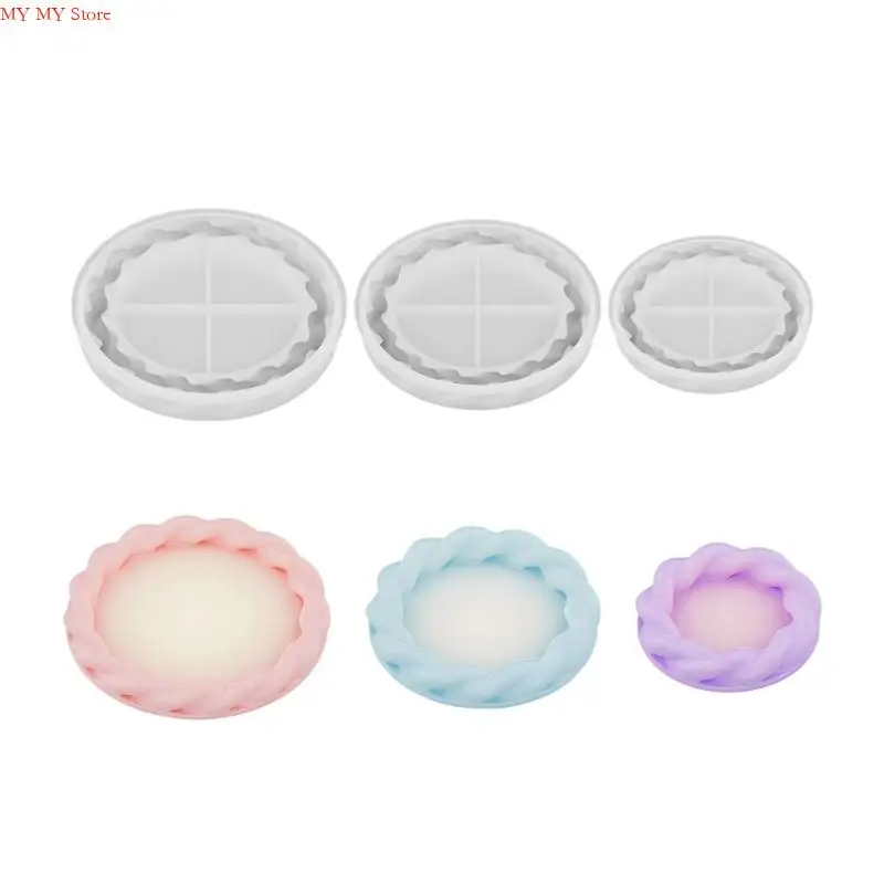 

N1HE Flexible Silicone Twist Plate Tray for Parties Supplies and Home Decoration