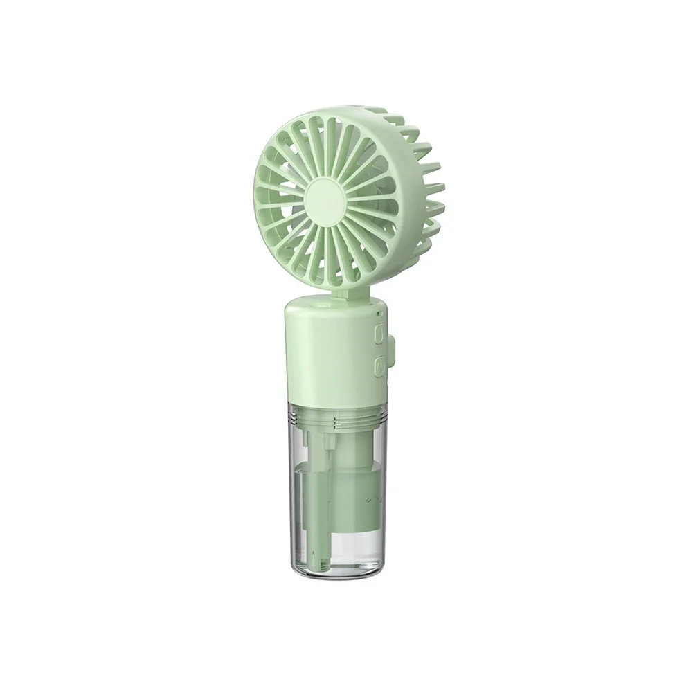 Cooling Intensity Portable Handheld Fan 4 Speed Adjustable Fan Color Options Fine Mist Spray Lightweight And Compact