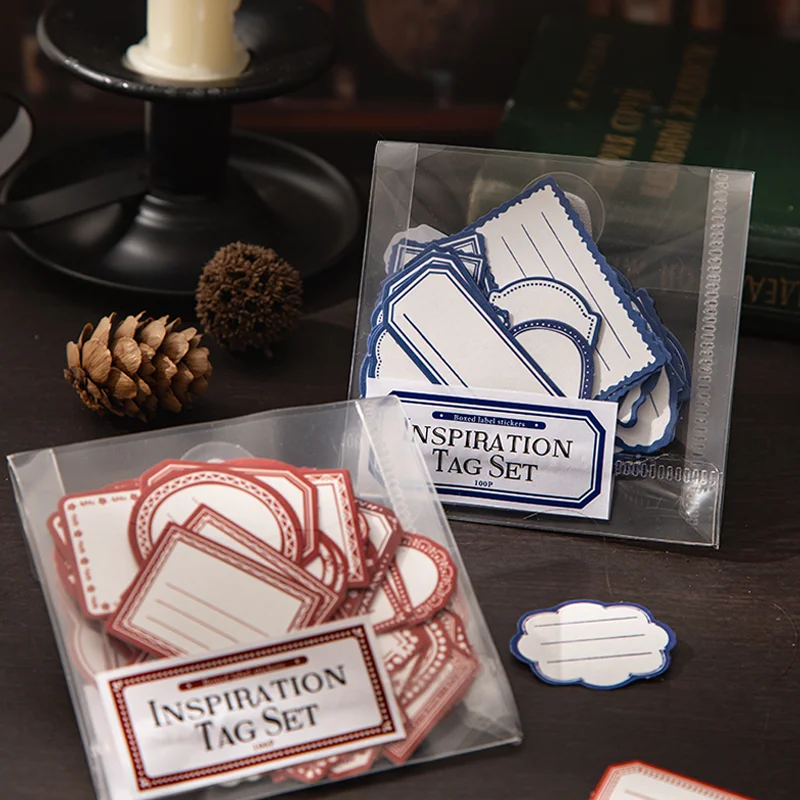 Mr.Paper 100pcs Inspirational Labels Bulk Index Tabs for Categorization, Multi-Color Journal Stickers, Study & Office Stationary