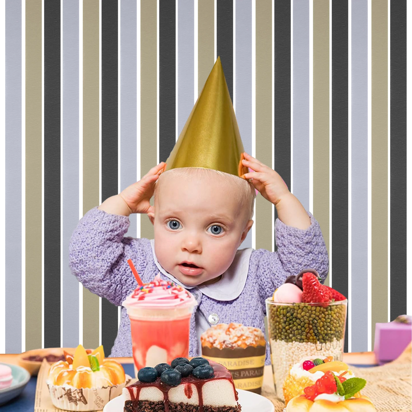 

Набор из 6 шт. для дня рождения, креповая бумага, ленты для дня рождения, рулон креповой бумаги, цветочная бумага, креп