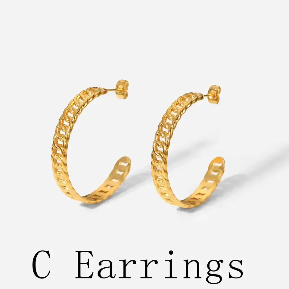

Cubic Zirconia Studs Luxury Crystal Cc Stud Earrings