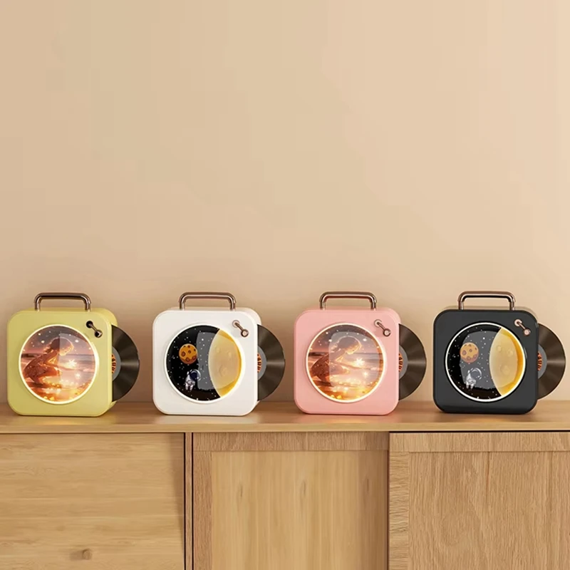 Lettore Bluetooth vintage Suono stereo Effetti sonori stereo Radio Disco in vinile Piccolo lettore CD stereo domestico