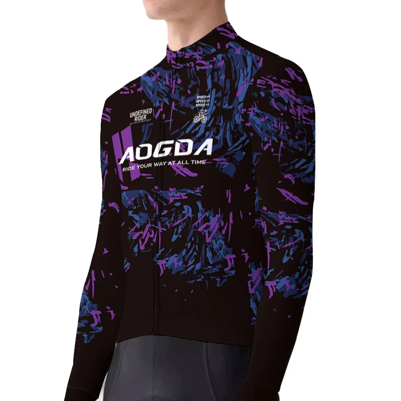AliExpress AOGDA Winter Pro Team Bicycle Clothing,Keep Warm Long Sleeve Mtb Road Bike Jersey, Aero Thermal Fleece Cycling Jersey