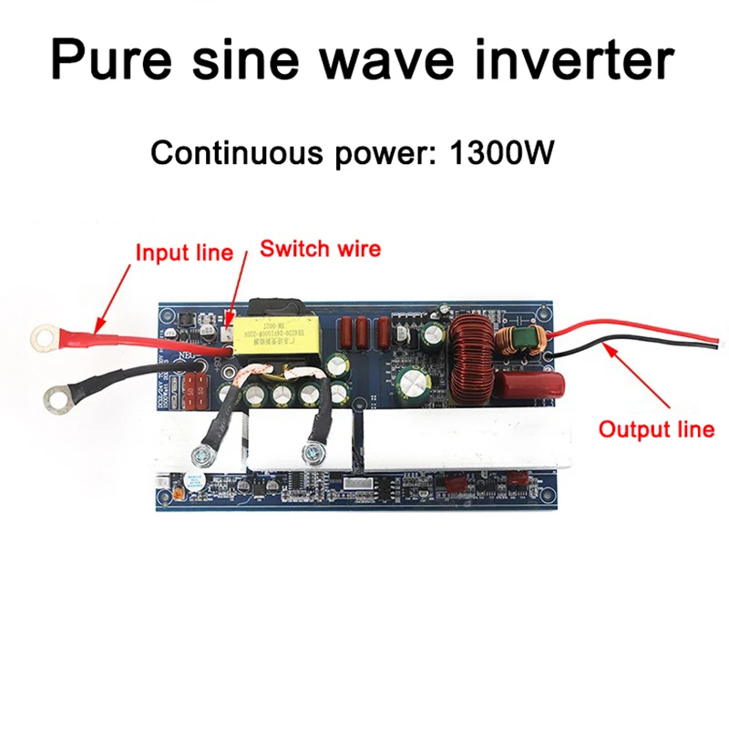 Imagem -06 - Placa-mãe do Inversor de Onda Senoidal Pura sem Invólucro Inversores Solares do Carro Conversor de Energia 1400w 2600w 12v 220v