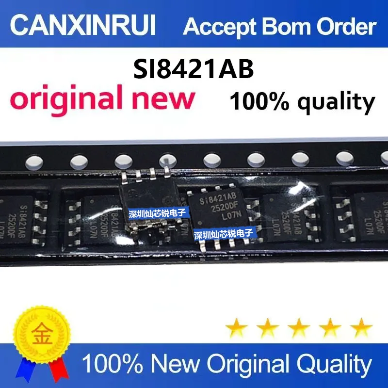 (5-100pieces)Brand new original SI8421AB-D-ISR SI8421AB SMD SOP8 digital isolator IC