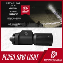 Tactical Hunting Flashlight OKW PL350 Flashlight 680 lumens Professional Shooting Night Scout Lights