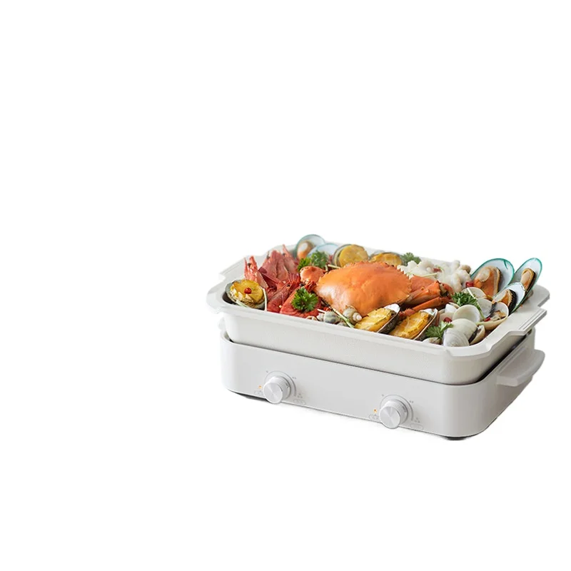 

Multifunctional cooking pot, household Internet celebrity integrated pot, barbecue meat cooking and frying