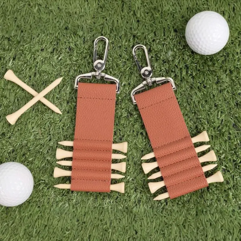 【OD】Portables Golf Ball Marker Storage Case With Keychains Attachments Light Weight