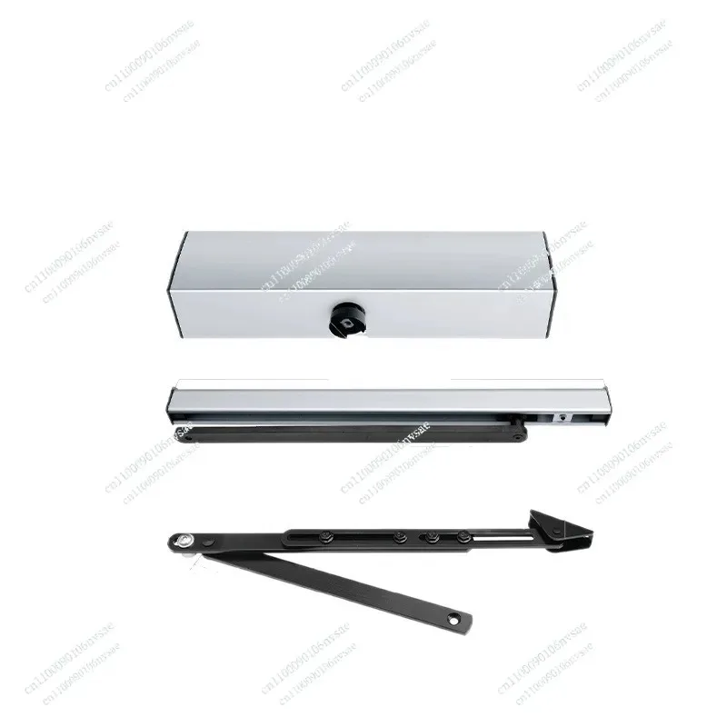 For Iron/Fire/Security/Courtyard Side-Mounted Door Opener: Remote Control 90° Curved Arm Electric Door Closer, Waterproof Motor