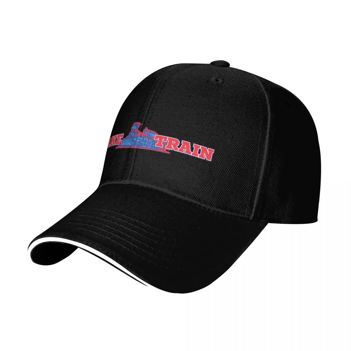 Lane Train Baseball Cap Contrast Two Tone Brim Snapback Flat Bill Strapback Dad Hat