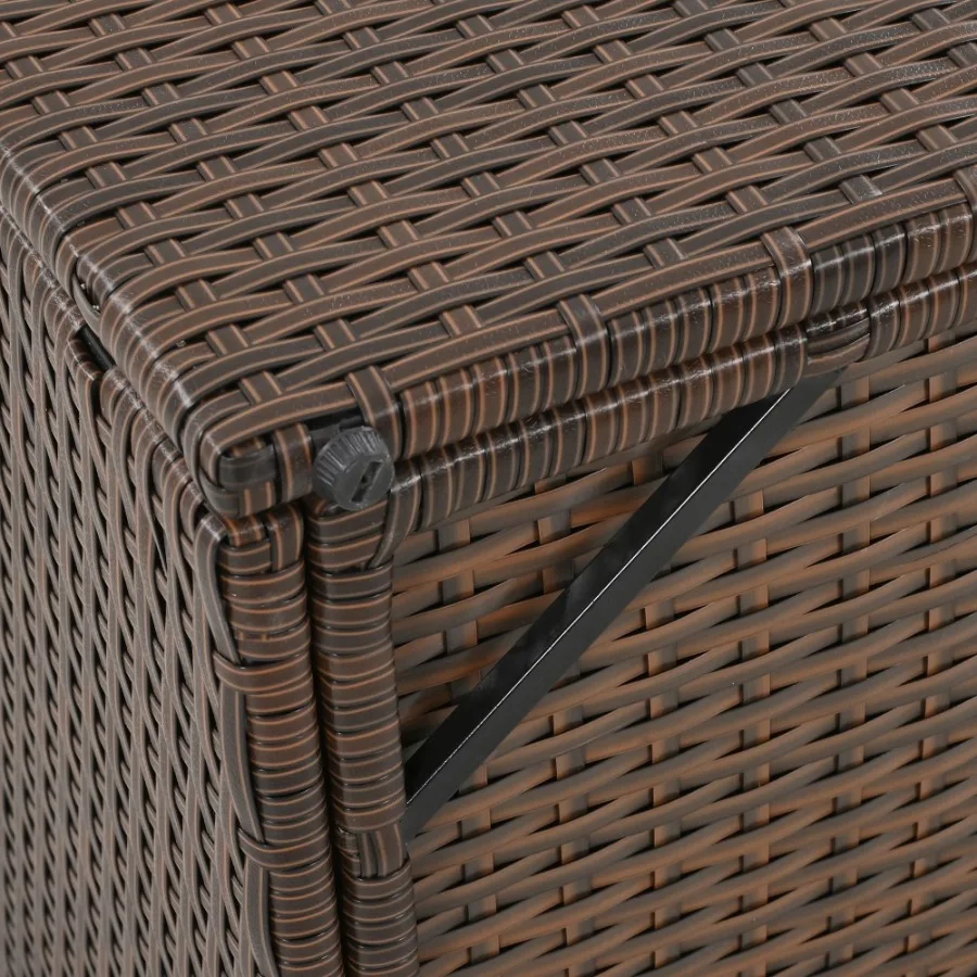 

2Seater Outdoor Patio Daybed Outdoor Double Daybed Outdoor Loveseat Sofa Set with Foldable Awning and Cushions for Garden Balco