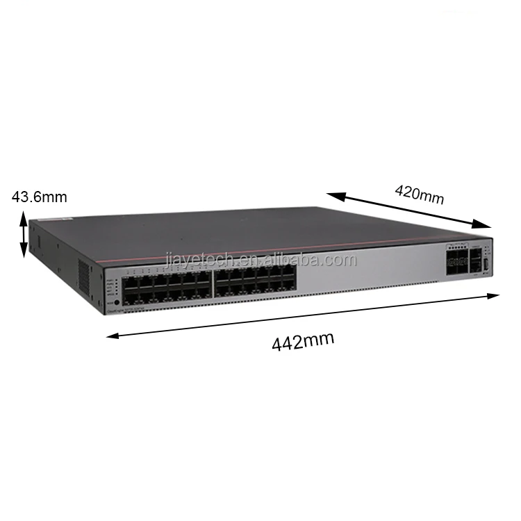 24 Port Smart Ethernet Access Switch POE S5735- S24P4X 10G Capacity VLAN QoS SNMP SFP Stock 100m Stackable Optic Connector