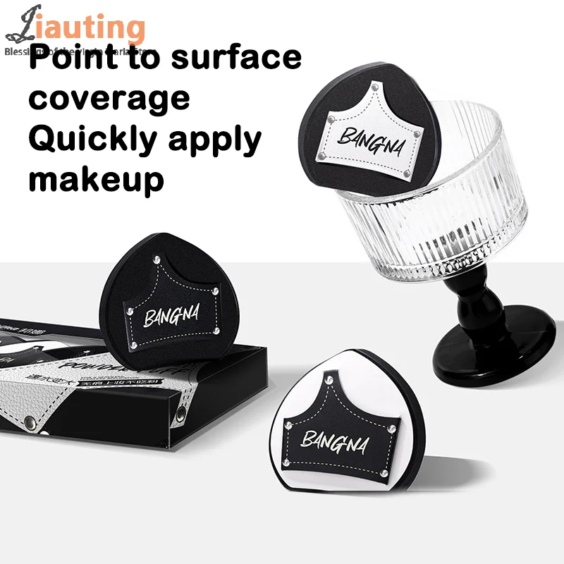 3 قطعة/صندوق شبشب ناعم شكل كاوبوي مسحوق نفخة الرطب والجاف ثنائي الاستخدام المخفي الجلد ودية التجميل ماكياج وسادة هوائية الإسفنج