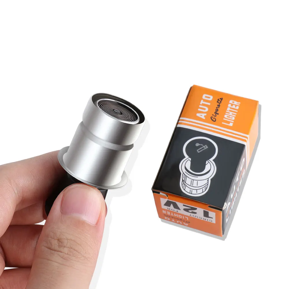 1PCS Metal Car Windproof Cigarette Lighter Power Socket Plug For Volkswagen VW R Line GTI Touareg Passat Polo 4 Motion MTM Golf
